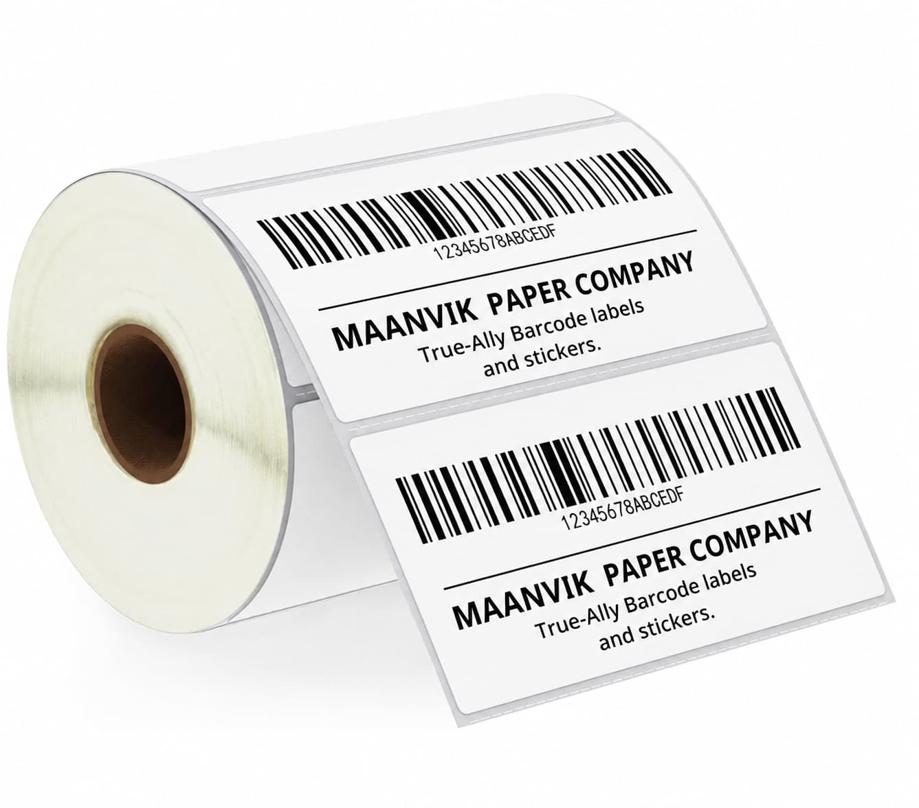 Barcode labels close-up