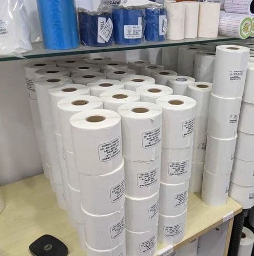 Assorted self-adhesive labels